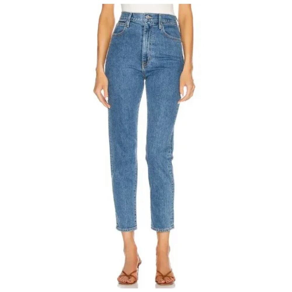 SLVRLAKE Beatnik Ankle Straight Jeans in Forever Blue Sz 28